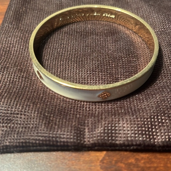 Kate Spade enamel bangle ivory/gold - Picture 2 of 4